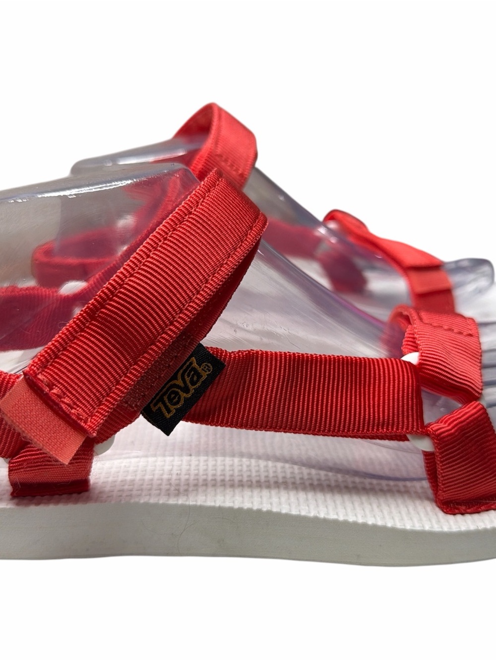🔥 TEVA women’s size 9 Red Strap Sandals EEUC 😎